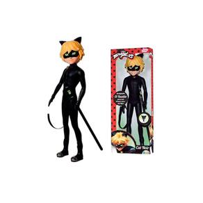 Combo 2 Bonecos Ladybug Cat Noir Articulados Miraculous