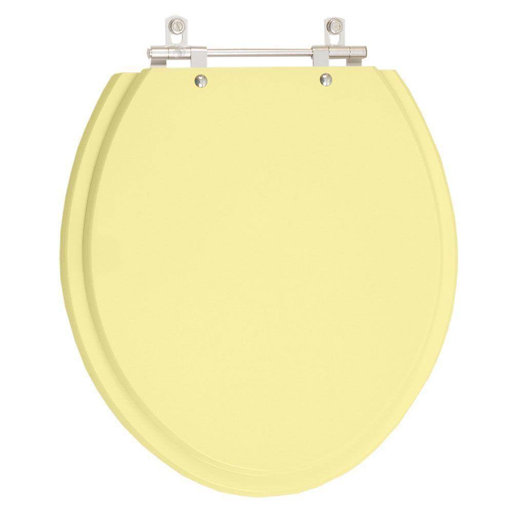 Assento Sanitario Poliester Convencional Oval Marfim para vaso Celite