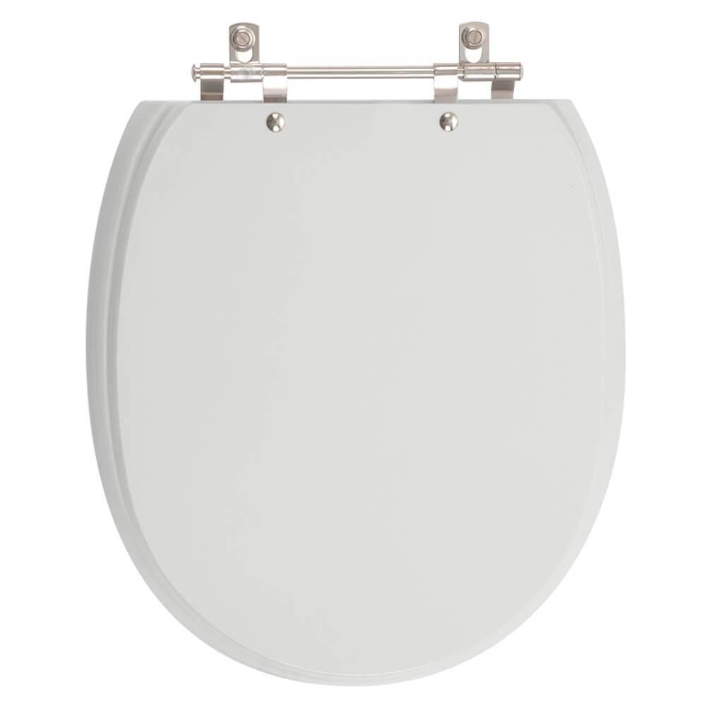 Assento Sanitario Poliester De Ville Cinza para Vaso Deca