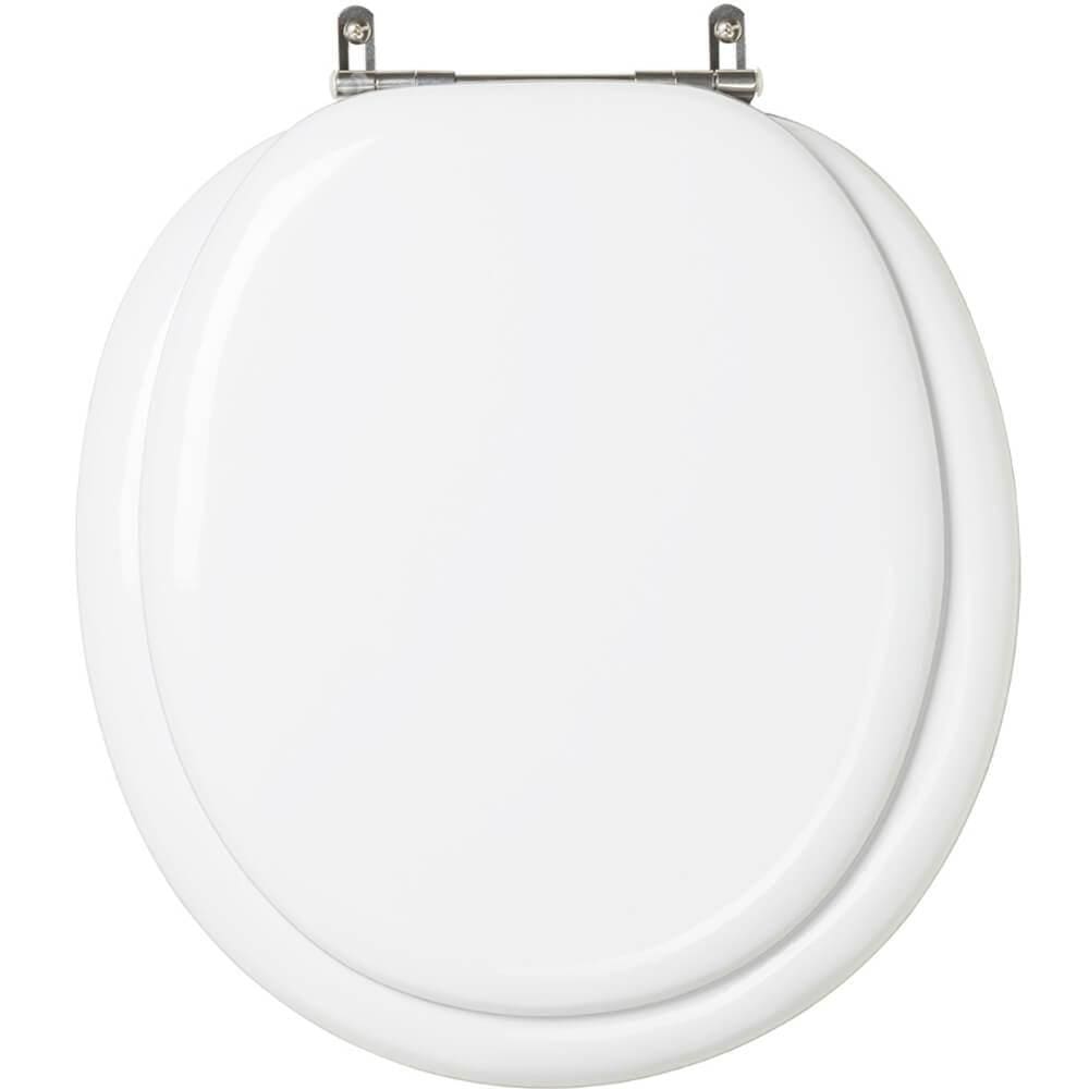 Assento Sanitario Almofadado Convencional Oval Branco Para Vaso Deca