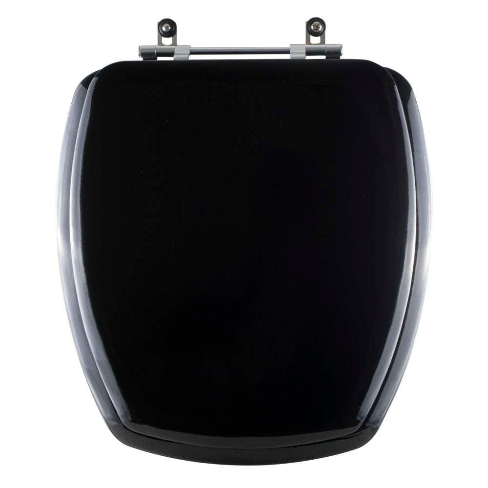 Assento Sanitário Almofadado Thema Preto para Louça Incepa