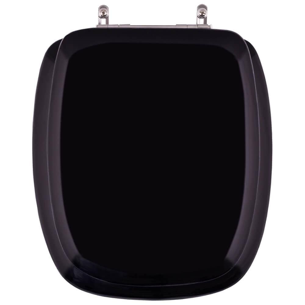Assento Sanitário Almofadado Viseu Preto P/ Vaso Luzarte