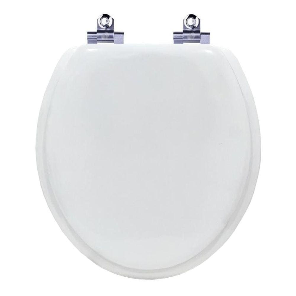 Assento Sanitário Almofadado Soft Close Flamingo Branco para Vaso Incepa 6lpf