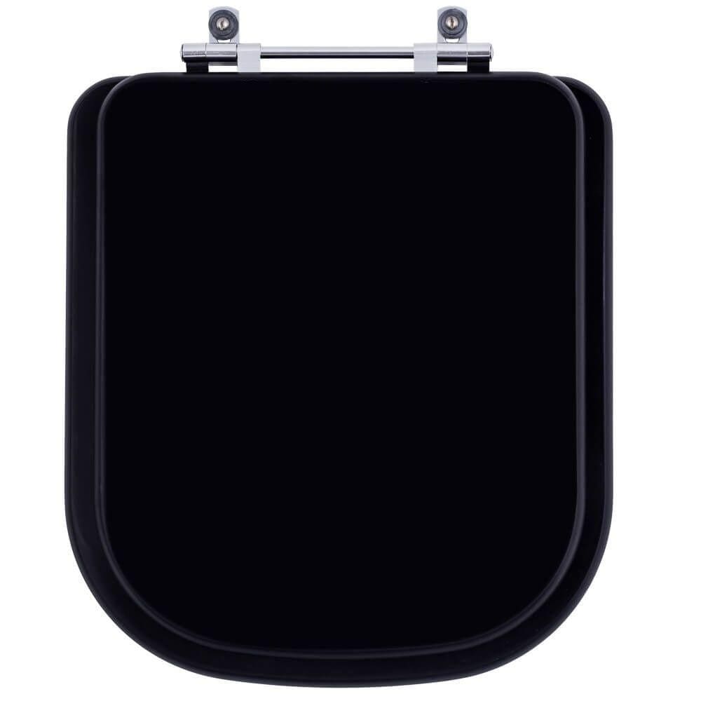 Assento Sanitário Elite Preto para vaso Celite