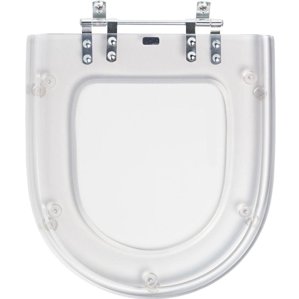 Assento Sanitario Poliester Riviera Cristal para vaso Celite