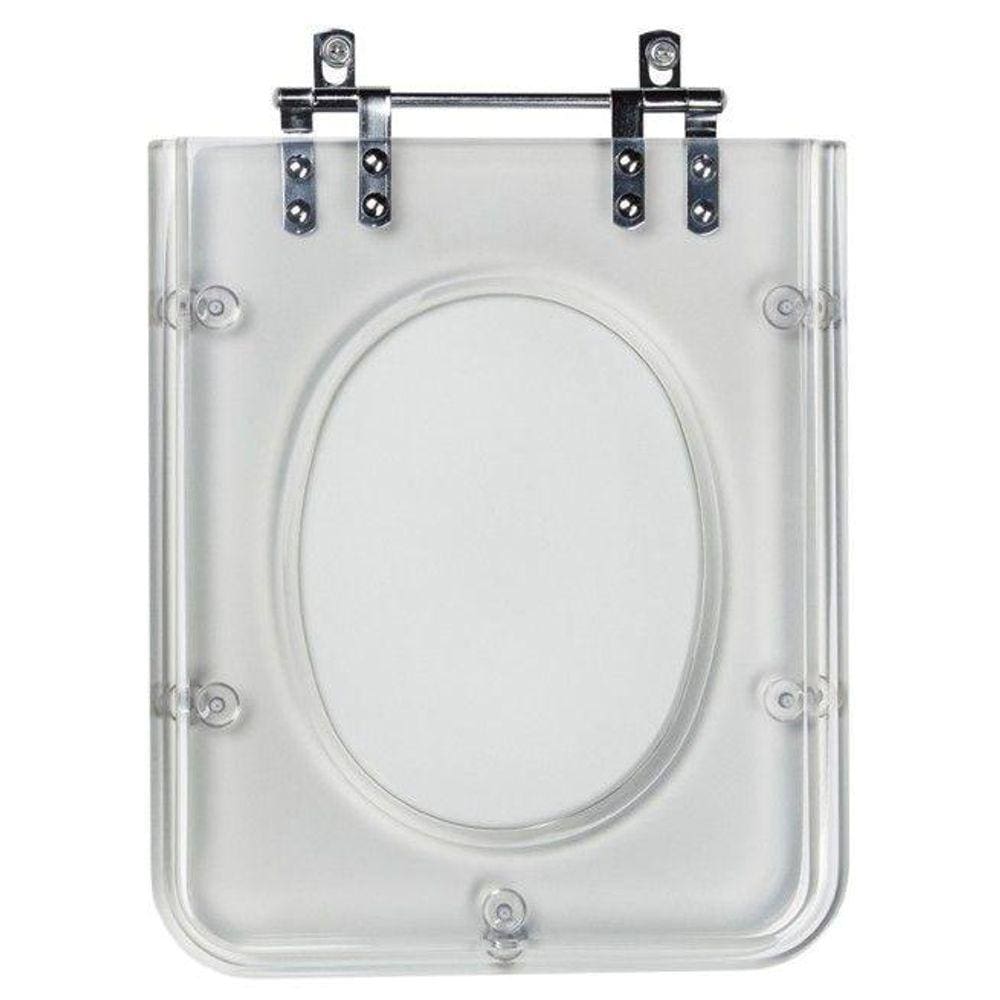 Assento Sanitario Poliester Square Cristal para vaso Incepa