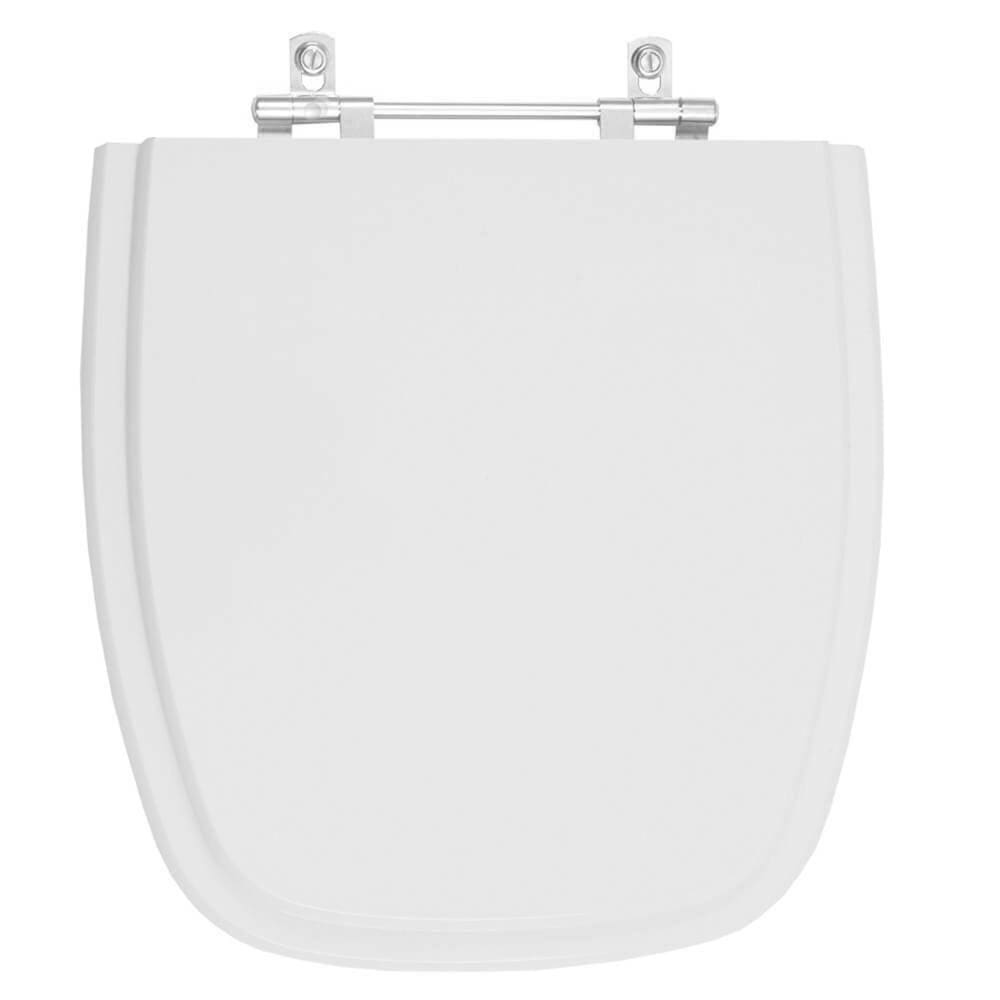 Assento Sanitário Versato Cinza Prata para vaso Celite