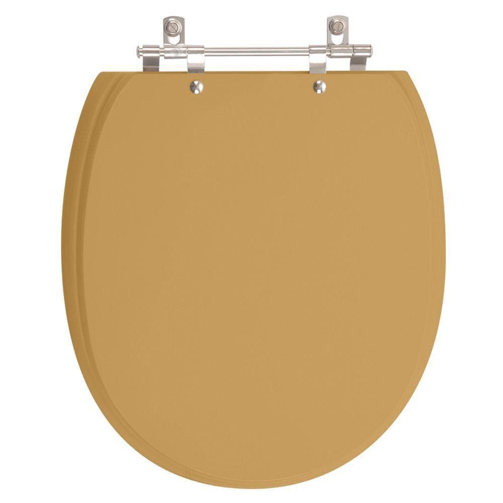 Assento Sanitario Poliester De Ville Bege Castor para Vaso Deca