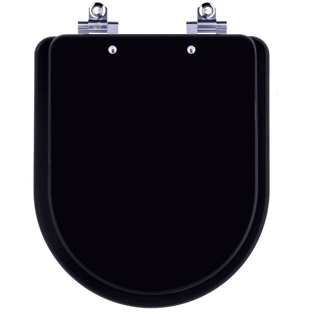 Assento Sanitário Laqueado Soft Close Nexo Onix (Preto Fosco) para vaso Roca