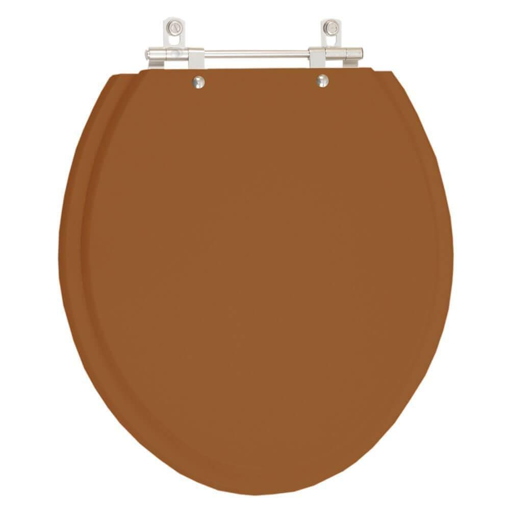 Tampa de Vaso em MDF Fiori Ocre para bacia Fiori