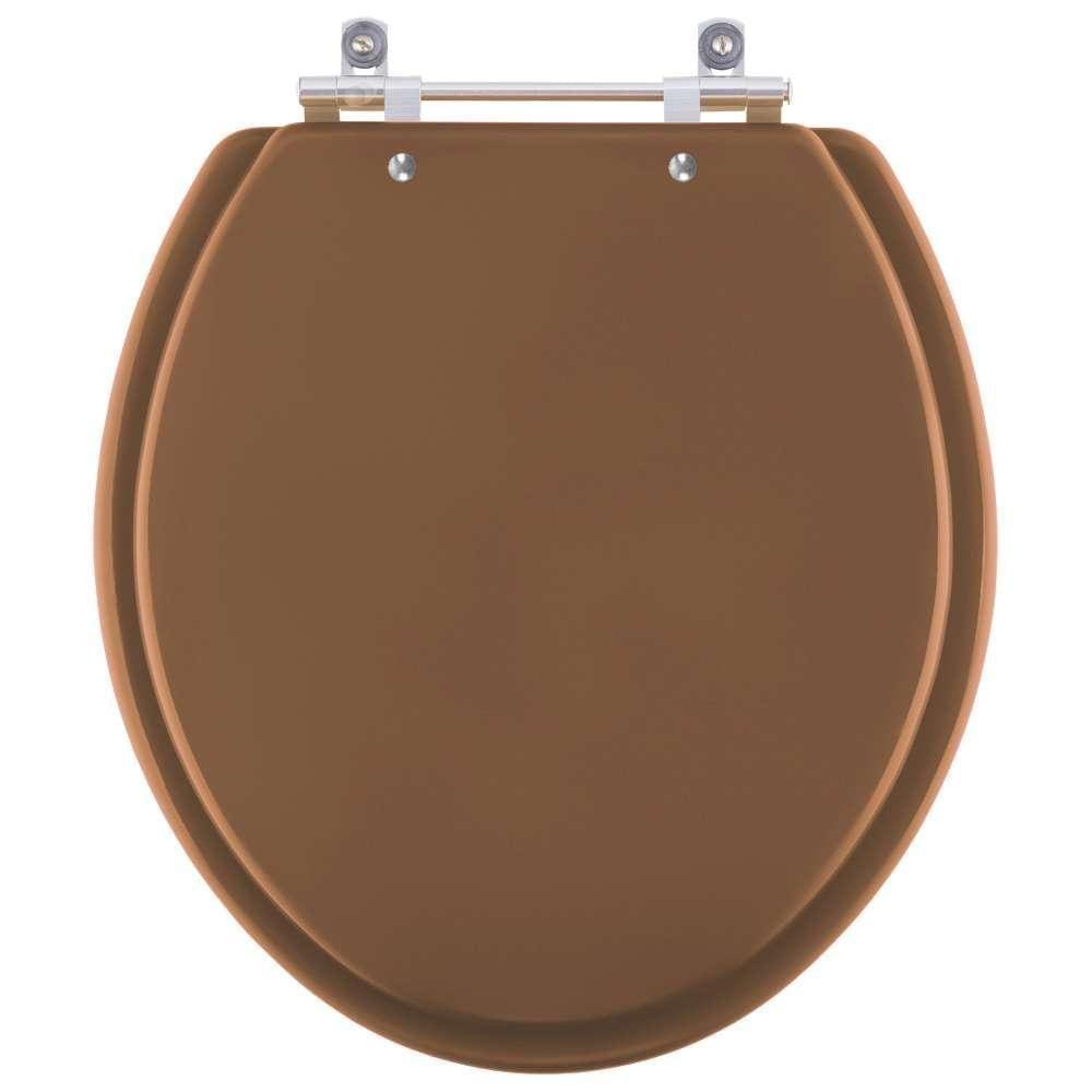 Assento Sanitário Contemporary Ocre (Marrom) para vaso Hervy
