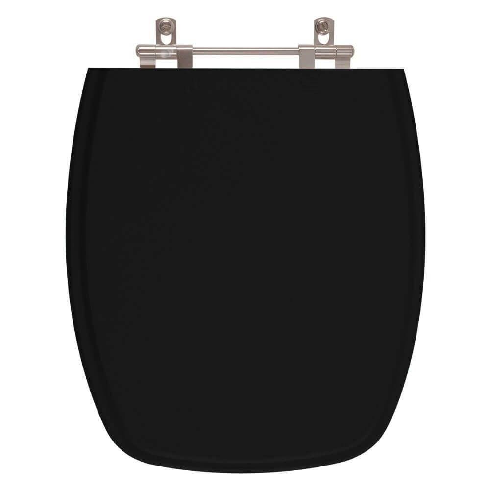Tampa de Vaso Sanitário Primula Plus Preto para bacia Fiori