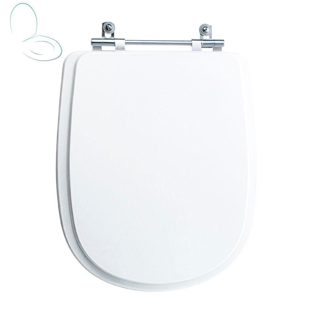 Tampa Vaso Sanitário Poliester Acrilico Paris Branco para bacia Ideal Standard