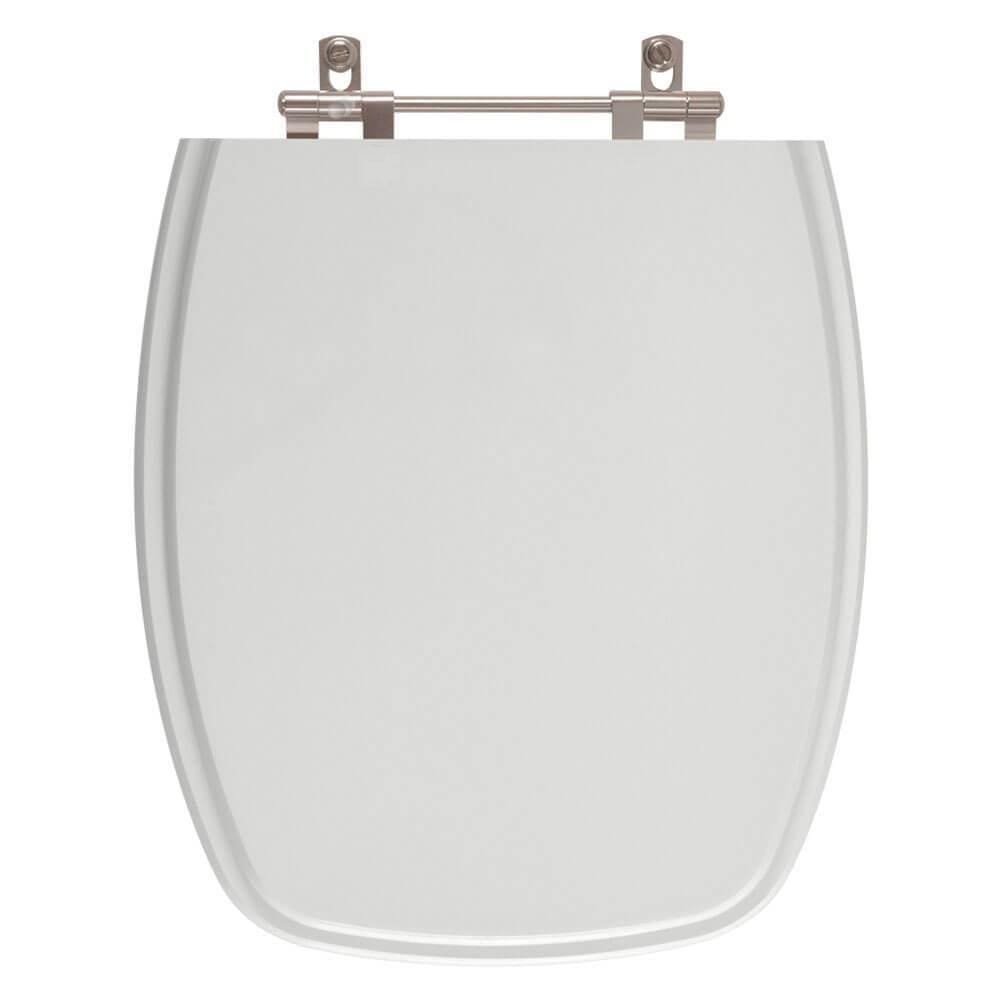 Tampa de Vaso Primula Plus Cinza Claro Para Bacia Fiori