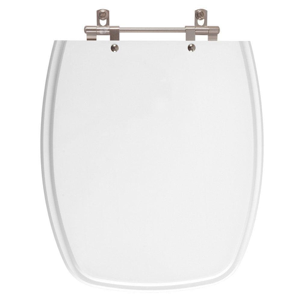Tampa de Vaso Poliester Stylus Branco para bacia Celite
