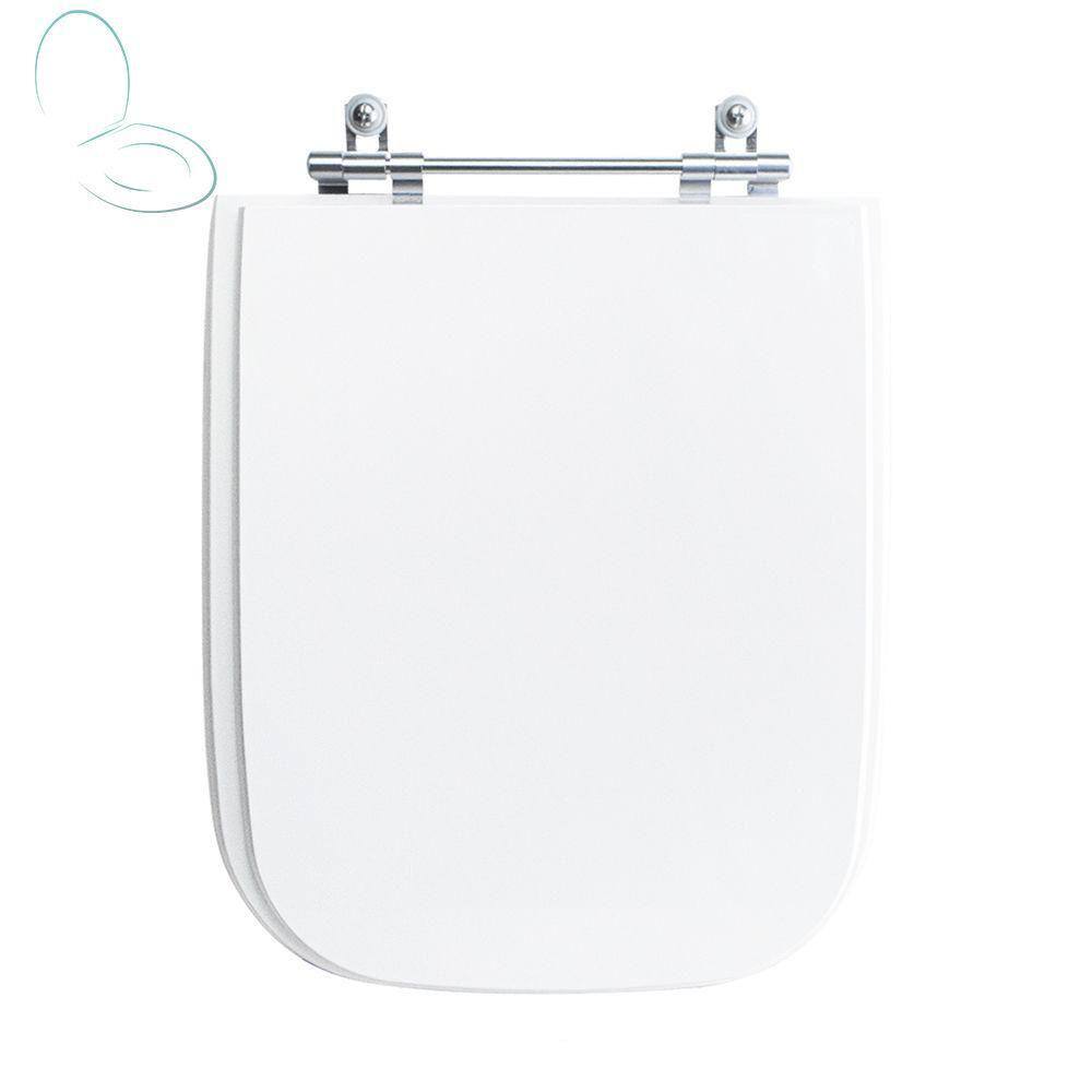Tampa Vaso Sanitário Poliester Acrilico Tivoli Branco para bacia Ideal Standard