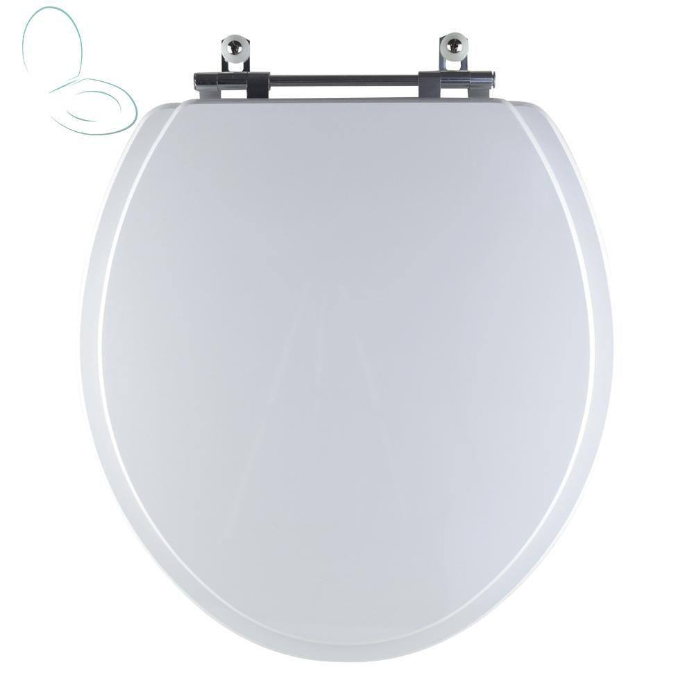 Tampa Vaso Sanitário Madeira Laqueada Sabara Branco para bacia Icasa