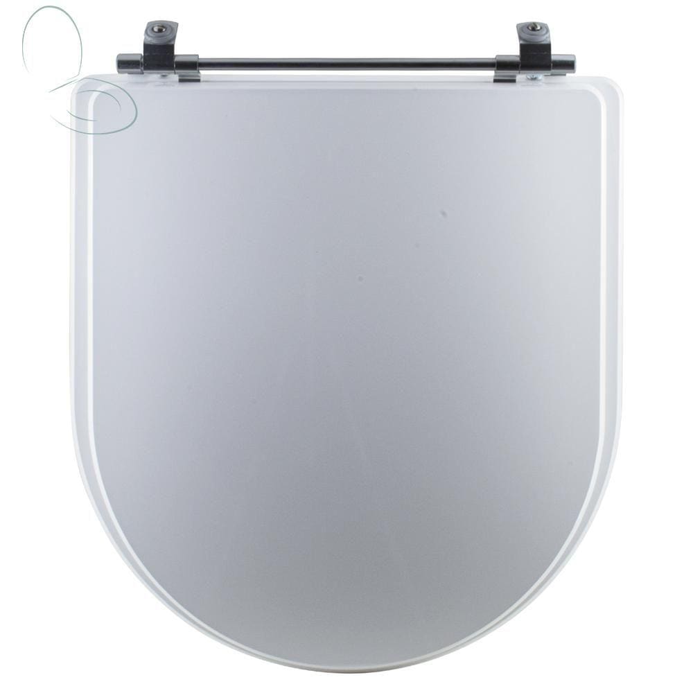 Tampa Vaso Sanitário Madeira Laqueada Calypso Branco para bacia Incepa