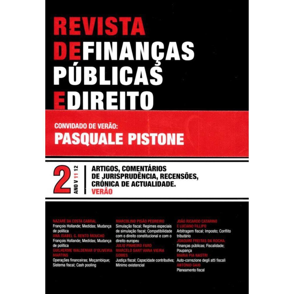 Revista de finanças públicas e direito - nº 2 - Ano V