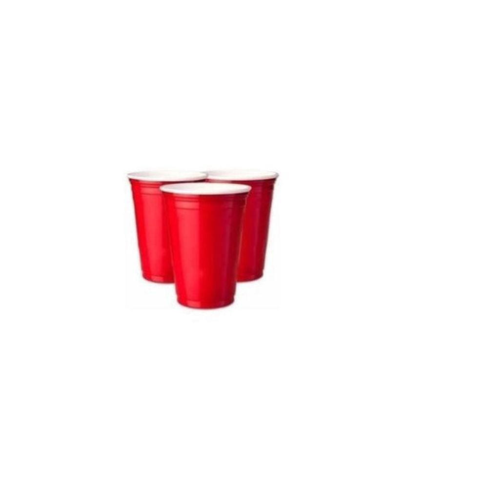 Copo plástico Americano Shot Tequila 30ml Vermelho-Kit 20un