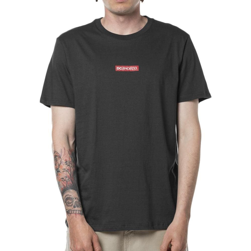 Camiseta DC Shoes Tape DC Shoeco SM24 Masculina Cinza Escuro