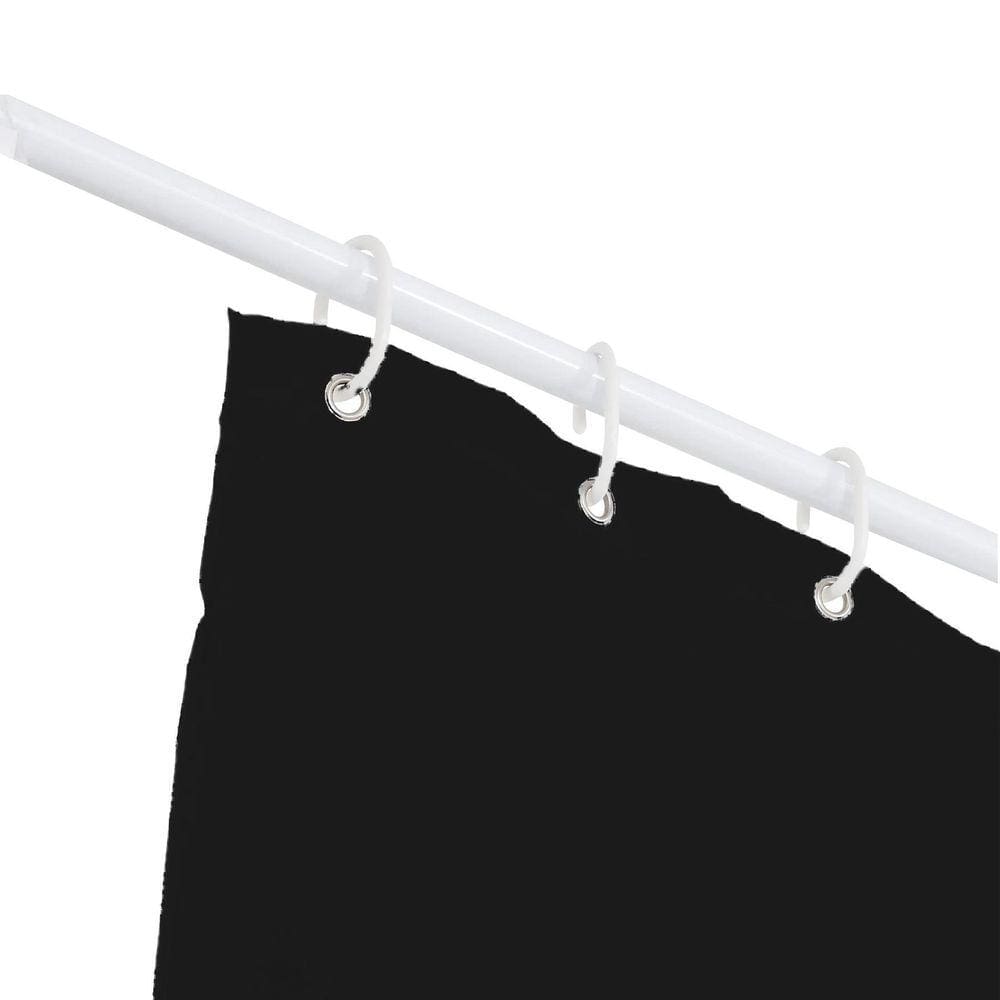 Cortina Para Box Banheiro Preta Com Estampa 1,38M X 1,98M
