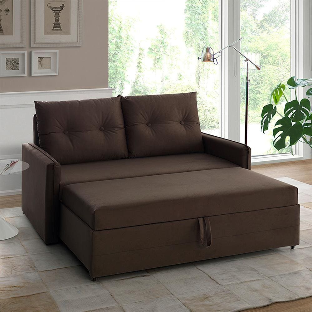 Sofá Icaria 3 em 1 Sofá Chaise Cama 1.50m Estofama