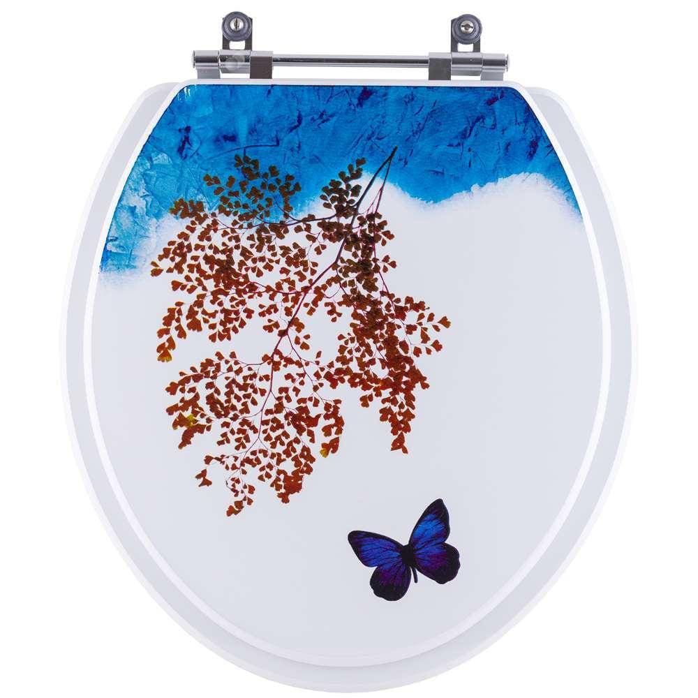 Assento Sanitario Decorado Borboleta Izy para Vaso Deca