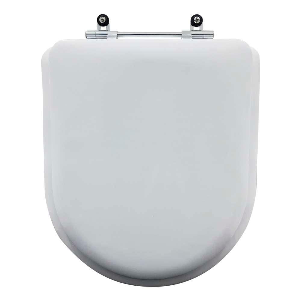 Assento Sanitário Almofadado Valentina Branco para vaso Hervy