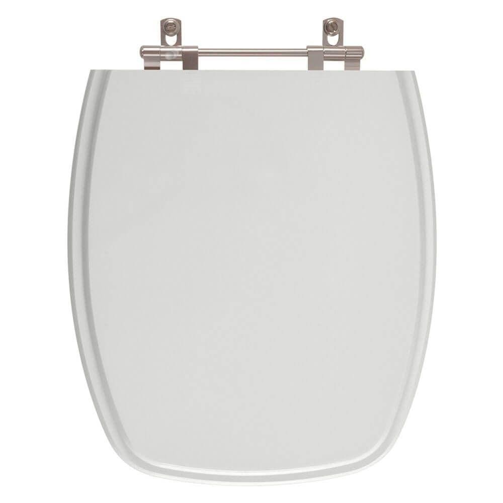 Assento para Vaso Sanitário Fiori Primula Plus Cinza Claro em Resina