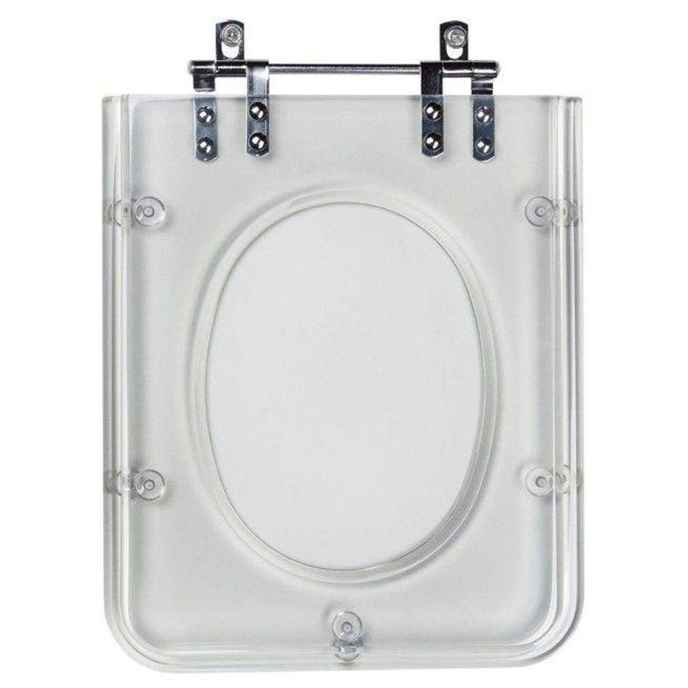 Assento Sanitario Poliester Square Cristal para vaso Incepa