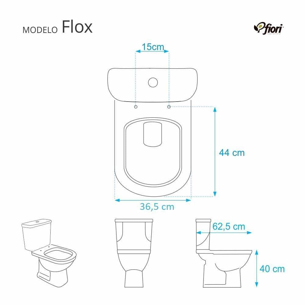 Assento Sanitário Almofadado Flox Preto Para Louça Fiori