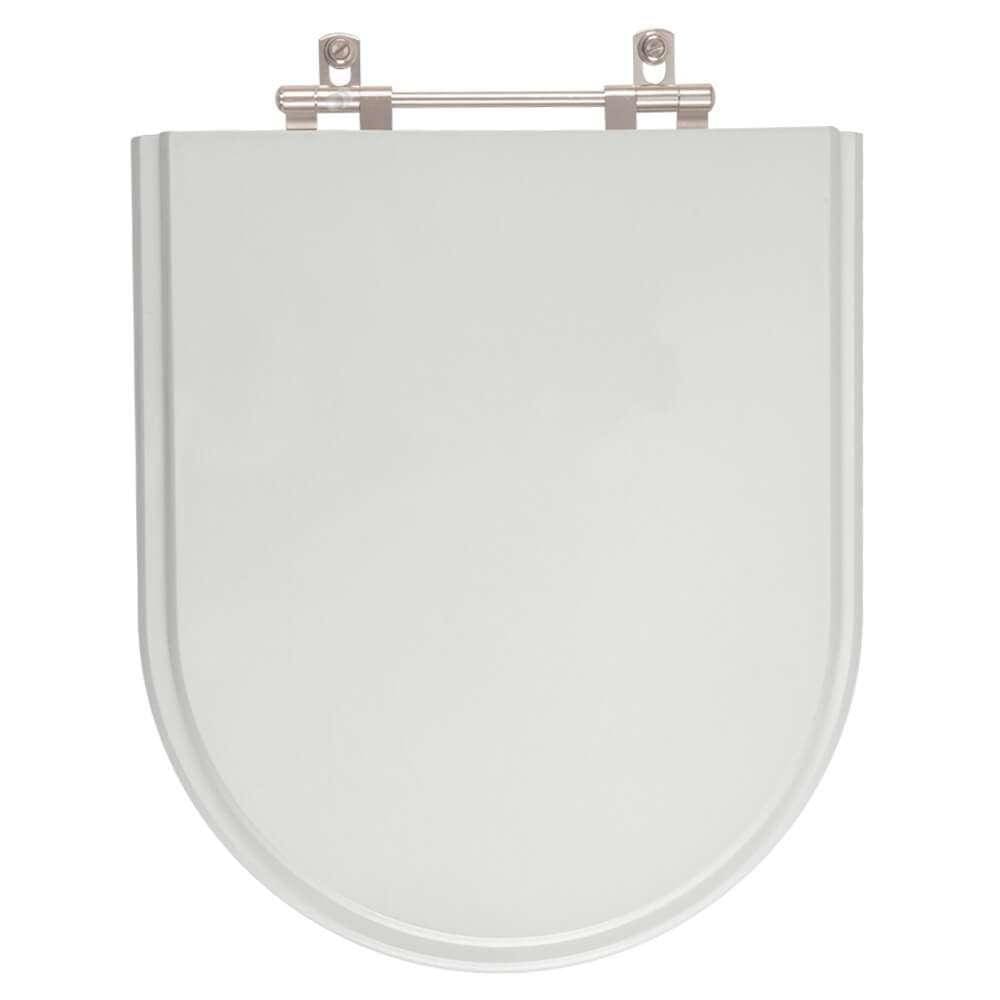 Assento Sanitário Poliester San Remo Cinza Claro para vaso Hervy