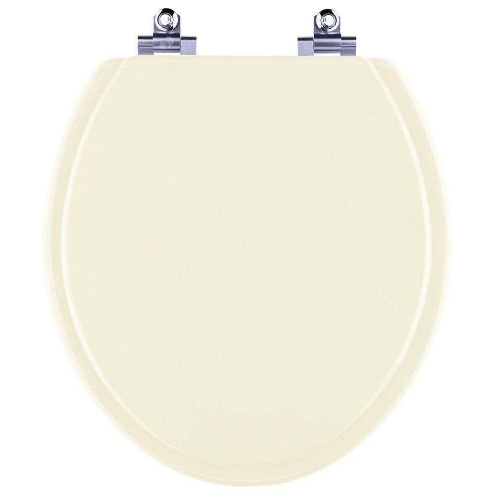 Assento Sanitário Laqueado Soft Close Convencional Bege Claro para vaso Incepa
