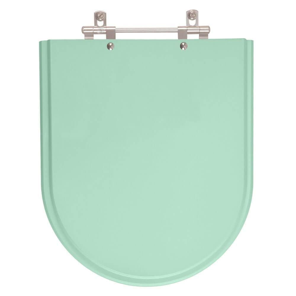 Assento Sanitário Valentina Verde Acqua para vaso Hervy