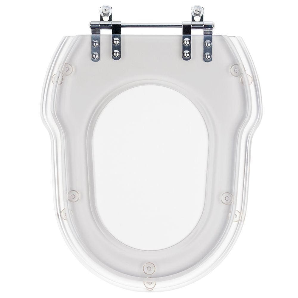 Assento Sanitario Poliester Hampton Cristal para vaso Incepa