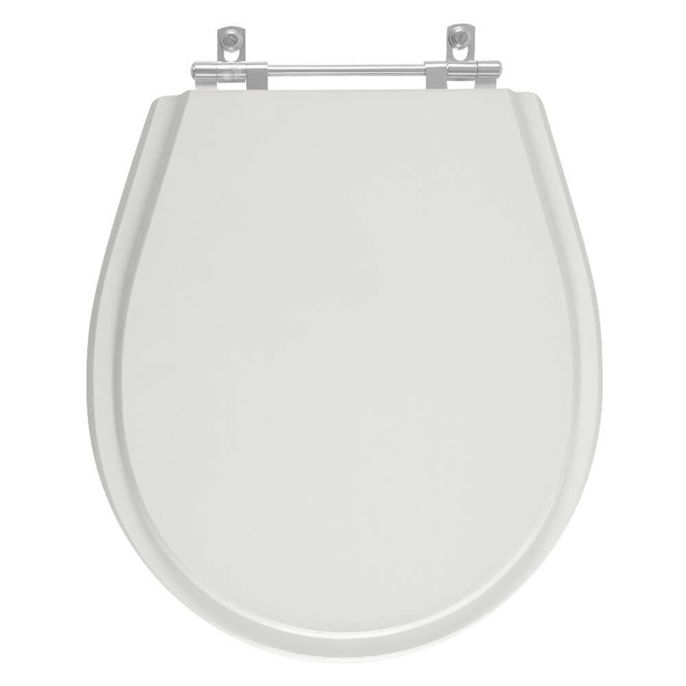 Assento Sanitário Poliester Aries Cinza Claro para vaso Eternit