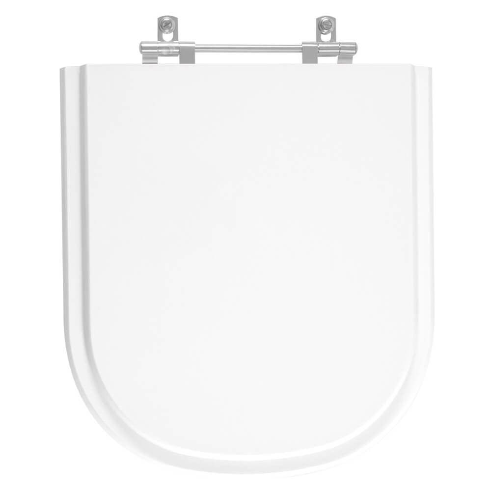 Assento Sanitário Acrílico Flox Branco para vaso Fiori