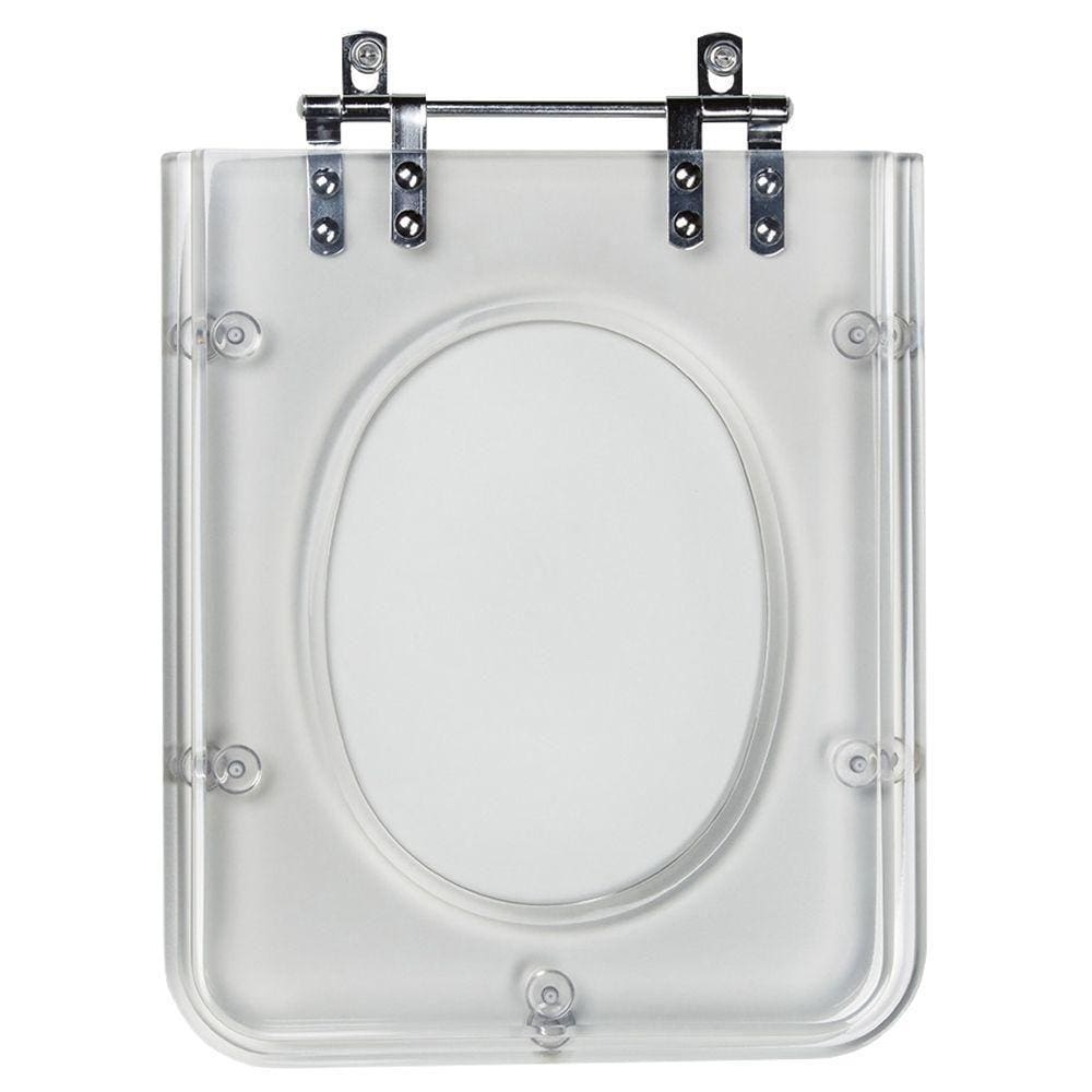Assento Sanitario Poliester Quadra Transparente para vaso Deca