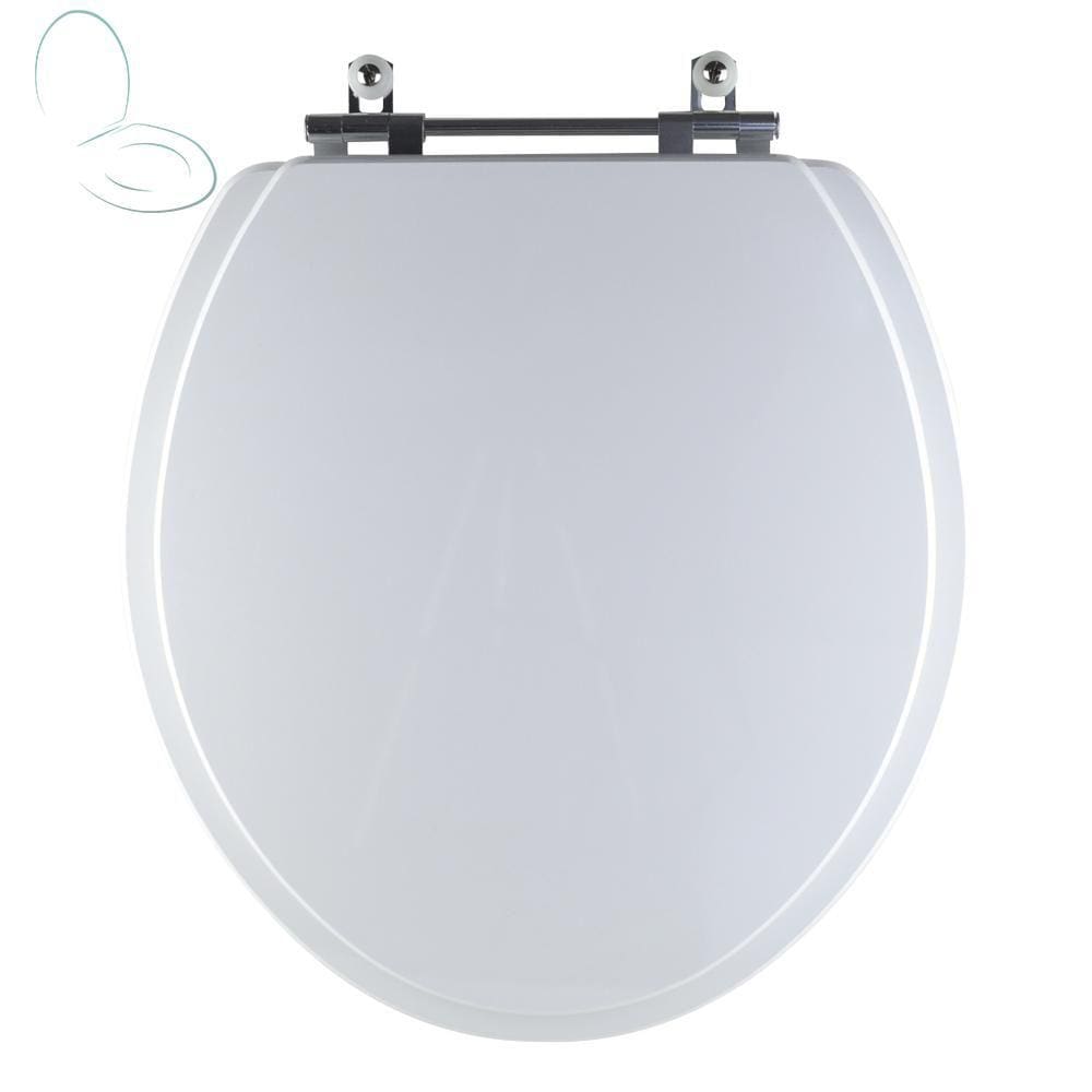 Tampa Vaso Sanitário Madeira Laqueada Izy Branco para bacia Deca