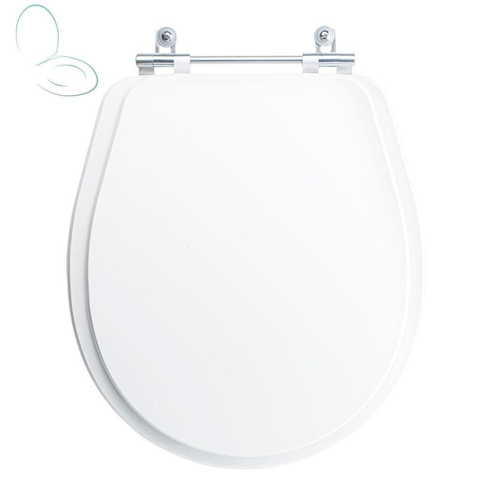 Tampa Vaso Sanitário Poliester Acrilico Aries Branco para bacia Eternit