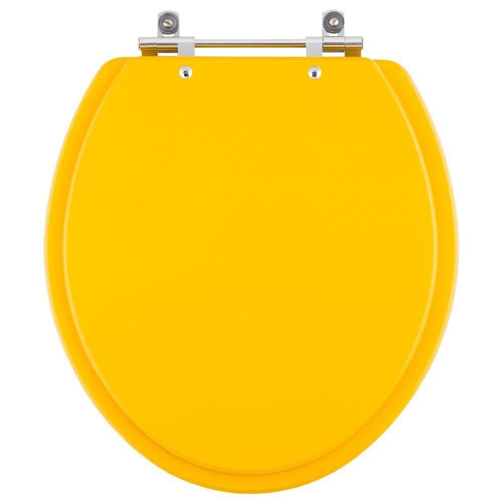 Tampa de Vaso Convencional / Oval Amarelo Para todos os fabricantes de louças