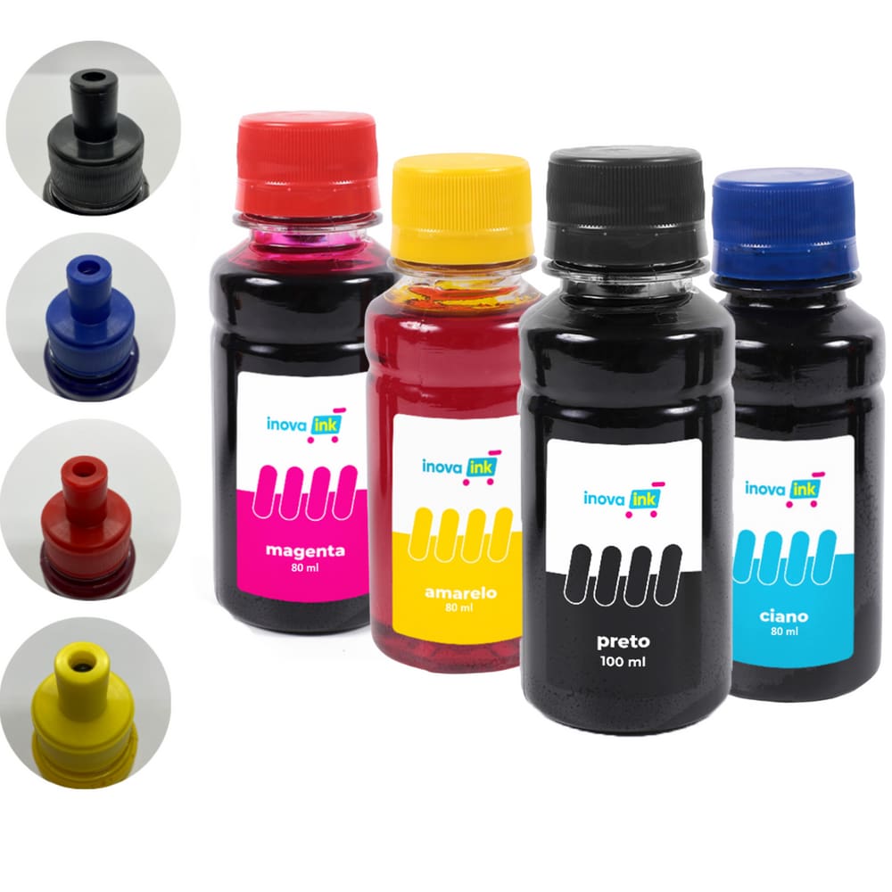 Kit 4 Tintas Compatível Impressora G3110 340ml Inova Ink