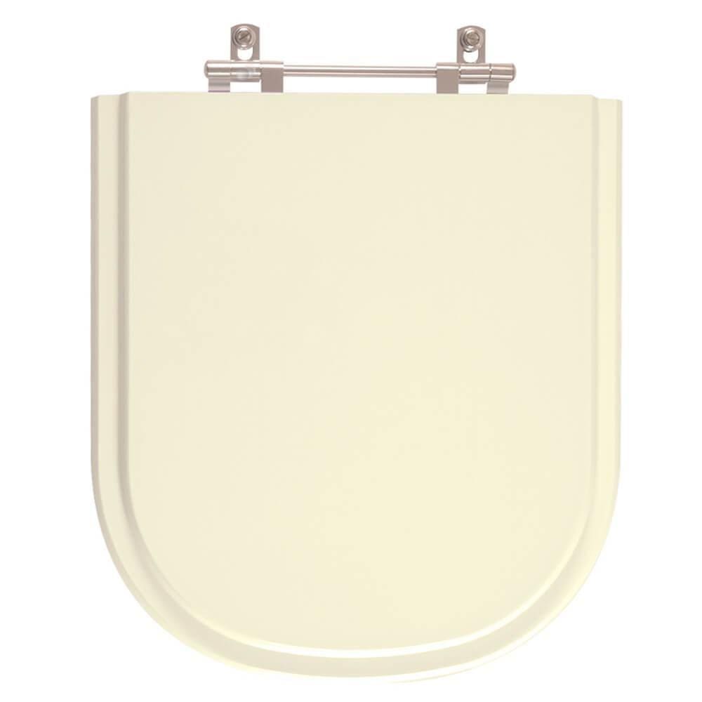 Assento Sanitário Poliéster Flox Marfim para vaso Fiori
