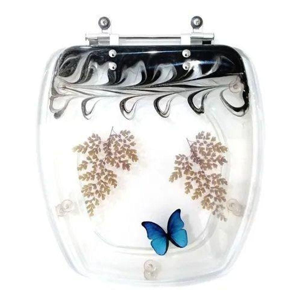 Tampa De Vaso Acrilico Decorada Thema Preto Para Incepa