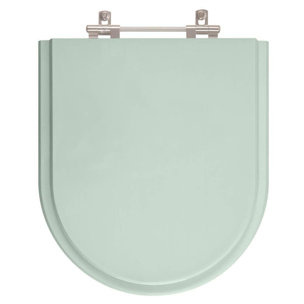 Assento Sanitario Poliester Riviera Agua Marinha (Verde Agua) para Vaso Celite