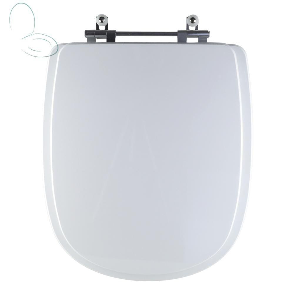 Tampa Vaso Sanitário Madeira Laqueada Sabatini Branco para bacia Icasa
