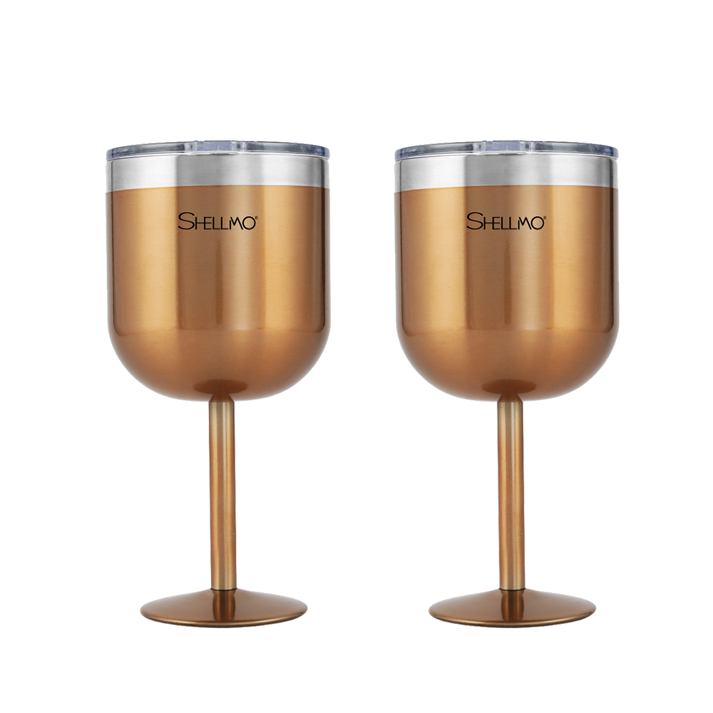 Kit 2 Taças Térmicas Shellmo a Vácuo para Gin - 530ML