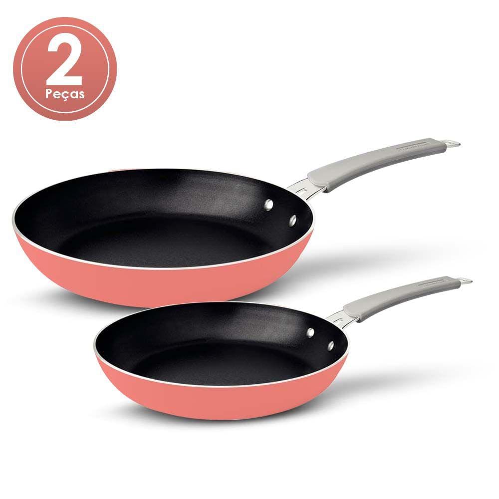 Jogo De Frigideiras Tramontina Antiaderente 2Pcs