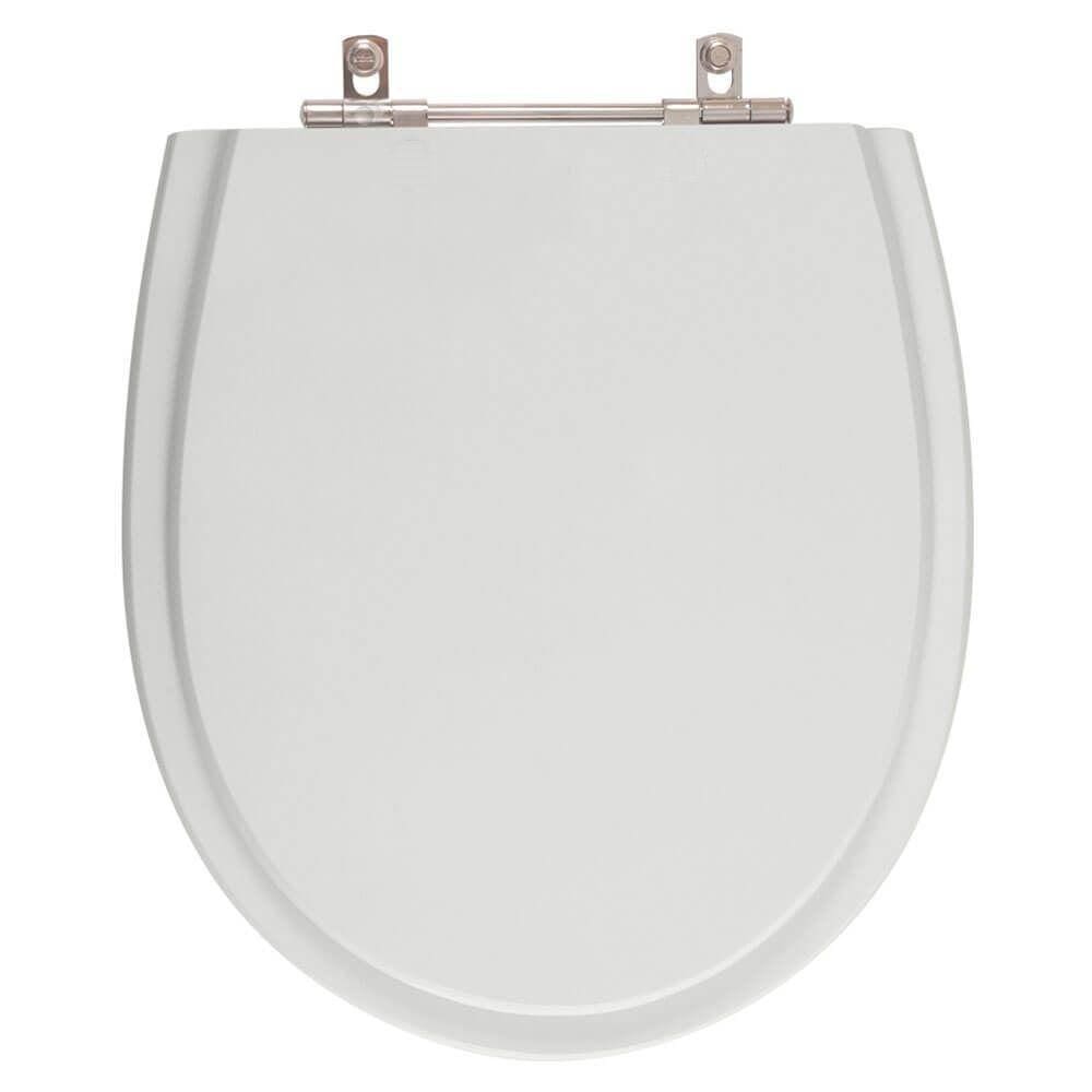 Assento Sanitario Poliester Polo Cinza para vaso Hervy